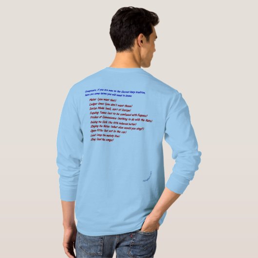 Compositie in de Heilige Harp Traditie T-shirt (Achterkant volledig)