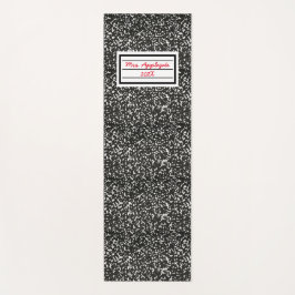 Compositie-laptop van leraar yogamat