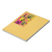 Compositie met 5 zwarte katten in de herfst koude  notitieblok (Linkerzijde)