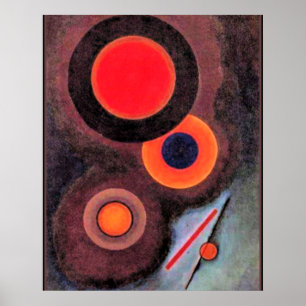 Compositie met Cirkels en Lijnen Canvas Print