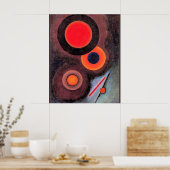 Compositie met Cirkels en Lijnen Canvas Print (Keuken)