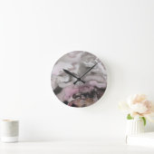 Compositie met grijs en roze ronde klok (Huis)