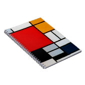 Compositie met groot rood vlak notitieboek (Rechterzijde)