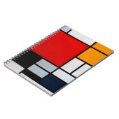 Compositie met groot rood vlak notitieboek (Linkerzijde)