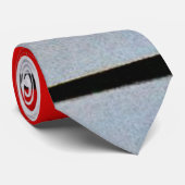 Compositie met groot rood vlak stropdas (Opgerold)