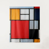 Compositie met groot rood vlak wandkleed (Voorkant)