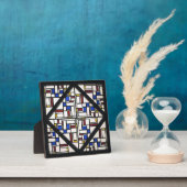 Compositie met raam met gekleurd glas fotoplaat (Insitu)