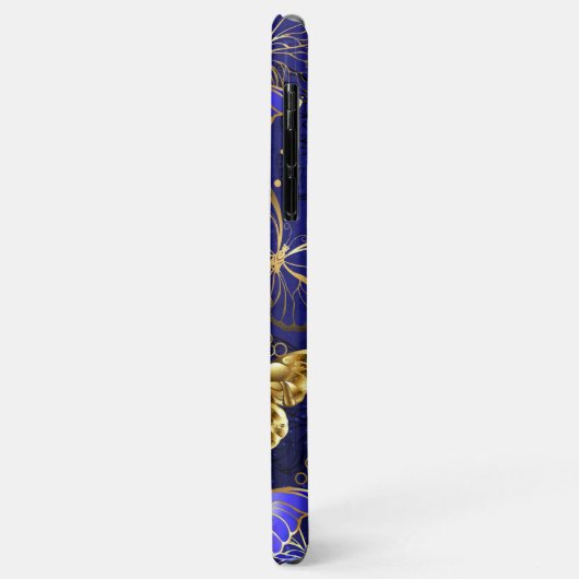 Compositie met saffier vlinders Case-Mate iPhone case (Achterkant/links)