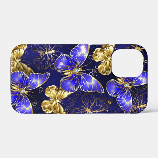Compositie met saffier vlinders Case-Mate iPhone case (Achterkant (horizontaal))