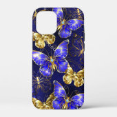 Compositie met saffier vlinders Case-Mate iPhone case (Achterkant)