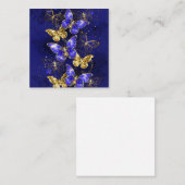 Compositie met saffier vlinders contactkaartje (Voorkant / Achterkant)