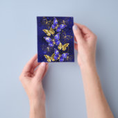 Compositie met saffier vlinders flyer (Hand)