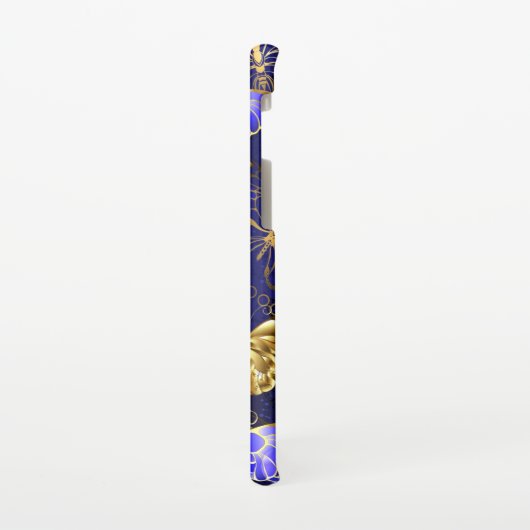 Compositie met saffier vlinders samsung galaxy hoesje (Linkerkant)