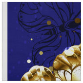 Compositie met saffiervlinders stof (Swatch)