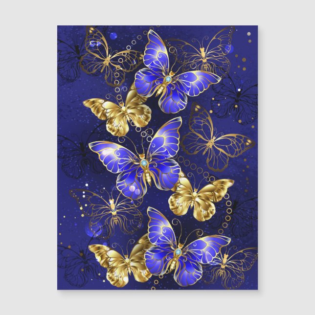 Compositie met Sapphire Butterflies (Voorkant)
