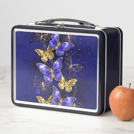 Compositie met Sapphire Butterflies (In situ)