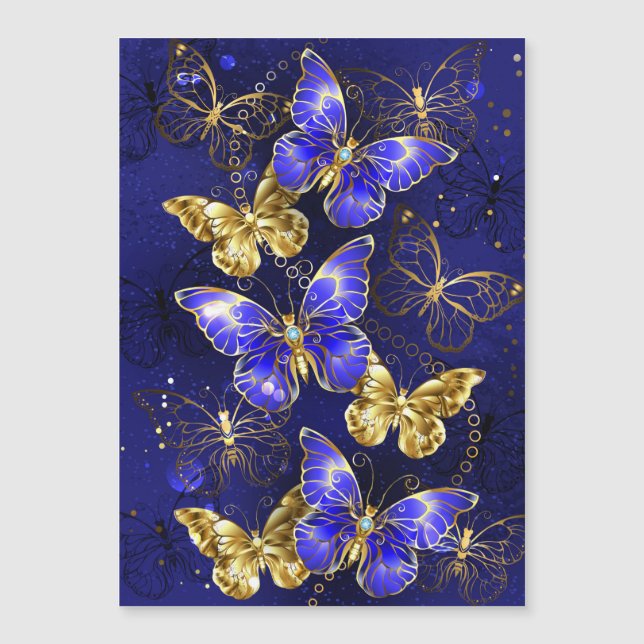 Compositie met Sapphire Butterflies (Voorkant)