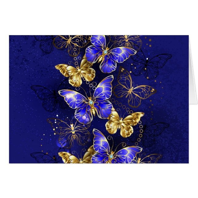 Compositie met Sapphire Butterflies (Voorkant Horizontaal)