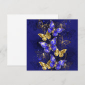Compositie met Sapphire Butterflies Aankondiging (Voorkant / Achterkant)