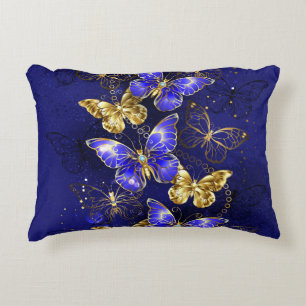 Compositie met Sapphire Butterflies Accent Kussen