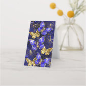 Compositie met Sapphire Butterflies Afsprakenkaart (Voorkant)