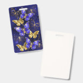 Compositie met Sapphire Butterflies Badge (Voor- en achterkant)