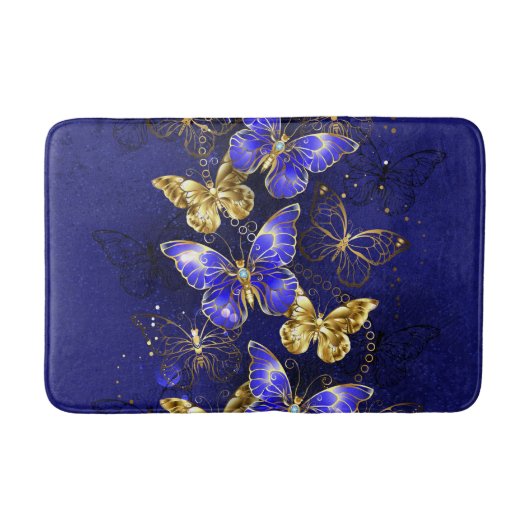 Compositie met Sapphire Butterflies Badmat (Voorkant)