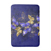 Compositie met Sapphire Butterflies Badmat (Voorkant Verticaal)