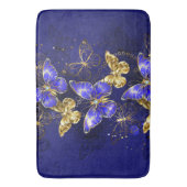 Compositie met Sapphire Butterflies Badmat (Voorkant Verticaal)