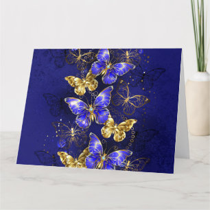 Compositie met Sapphire Butterflies Bedankkaart