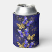 Compositie met Sapphire Butterflies Blikjeskoeler (Blikje Voorkant)