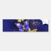 Compositie met Sapphire Butterflies Bumpersticker (Voorkant)