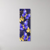 Compositie met Sapphire Butterflies Canvas Afdruk (Voorkant)