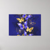 Compositie met Sapphire Butterflies Canvas Afdruk (Voorkant)