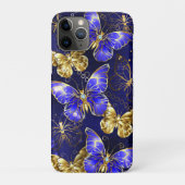 Compositie met Sapphire Butterflies Case-Mate iPhone Case (Achterkant)