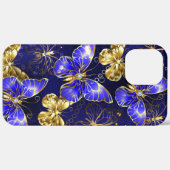 Compositie met Sapphire Butterflies Case-Mate iPhone Case (Achterkant (horizontaal))