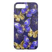 Compositie met Sapphire Butterflies Case-Mate iPhone Case (Achterkant)