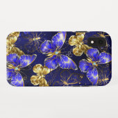 Compositie met Sapphire Butterflies Case-Mate iPhone Case (Achterkant (horizontaal))