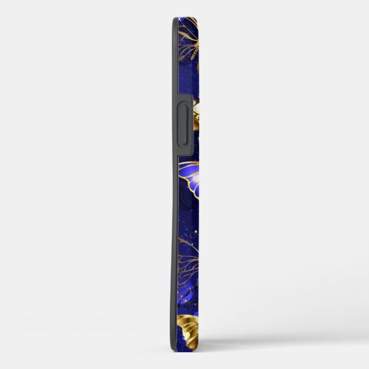 Compositie met Sapphire Butterflies Case-Mate iPhone Case (Achterkant / Rechts)