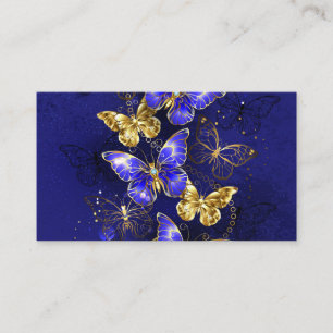 Compositie met Sapphire Butterflies Contactkaartje