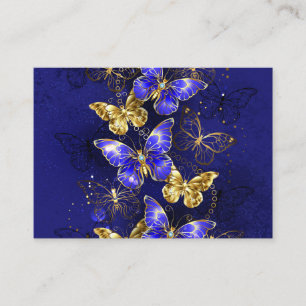 Compositie met Sapphire Butterflies Contactkaartje