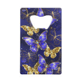 Compositie met Sapphire Butterflies Creditkaart Flessenopener (Achterkant)