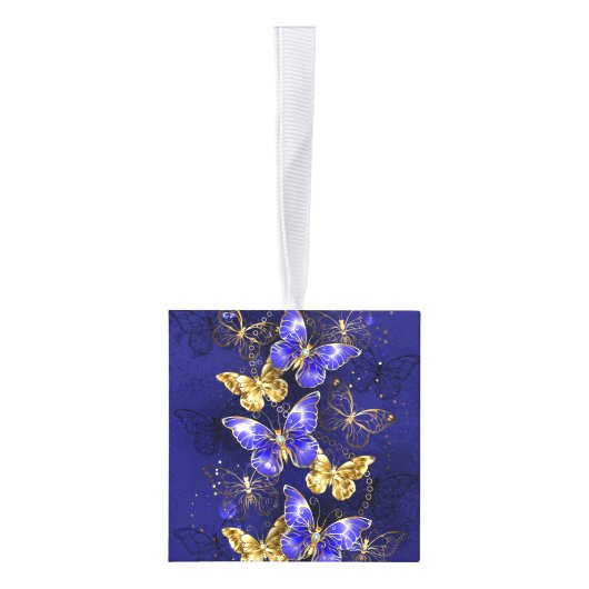 Compositie met Sapphire Butterflies Decoratie (Rechts)