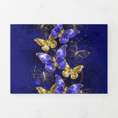 Compositie met Sapphire Butterflies Drieluik Programma (Cover)