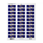 Compositie met Sapphire Butterflies Etiket (Full Sheet)