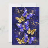 Compositie met Sapphire Butterflies Feestdagenkaart (Voorkant)
