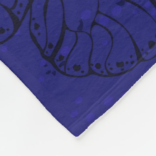 Compositie met Sapphire Butterflies Fleece Deken (Hoek)