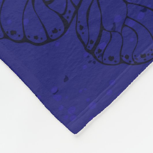 Compositie met Sapphire Butterflies Fleece Deken (Hoek)