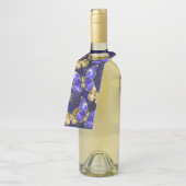 Compositie met Sapphire Butterflies Flessenhanger (Schuin)