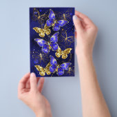 Compositie met Sapphire Butterflies Flyer (Hand)